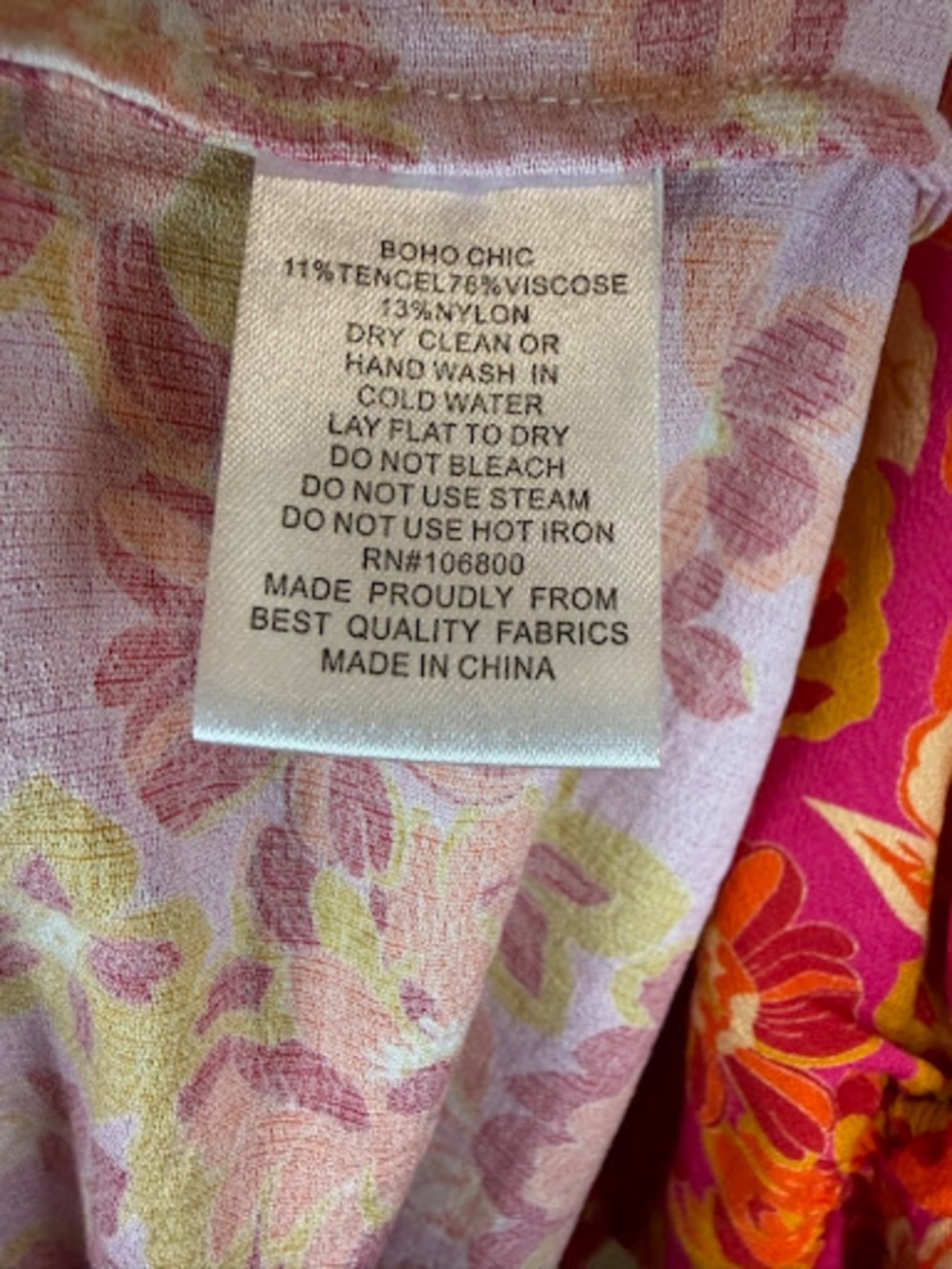 Boho Chic Floral Dress - Size M - Picture 3 of 6